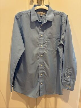 Classic Nordstrom Light Blue Boy’s Button-Down Shirt Size 16